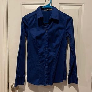 The Limited essential shirt.  Sz xs. Navy.